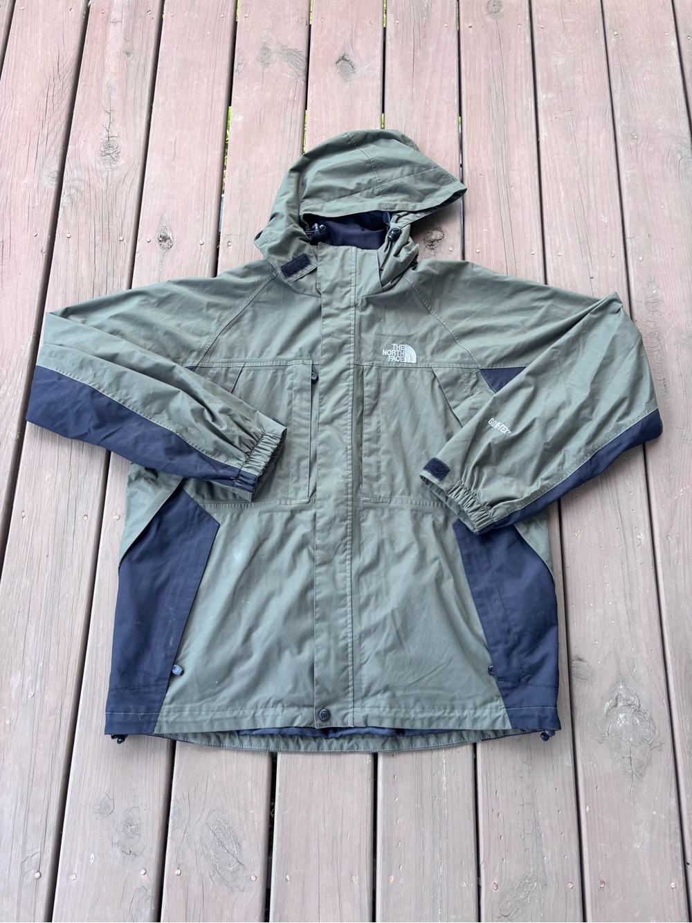 North Face Summit Series Gore-Tex Jacket Sz XL Olive - Picture 2 of 8